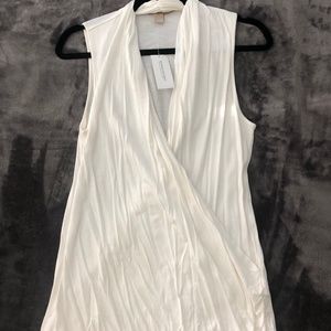 Banana Republic White Wrap Tank Top
